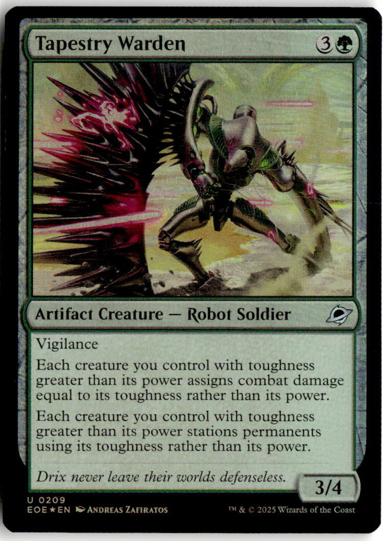 Tapestry Warden - Edge of Eternities #209 - Near Mint - Holofoil