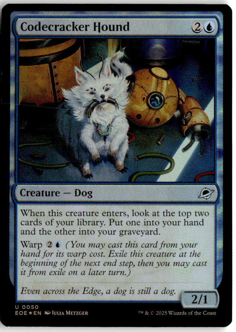 Codecracker Hound - Edge of Eternities #50 - Near Mint - Holofoil