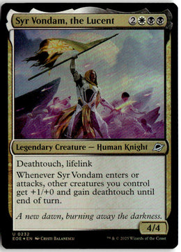 Syr Vondam, the Lucent - Edge of Eternities #232 - Near Mint - Holofoil