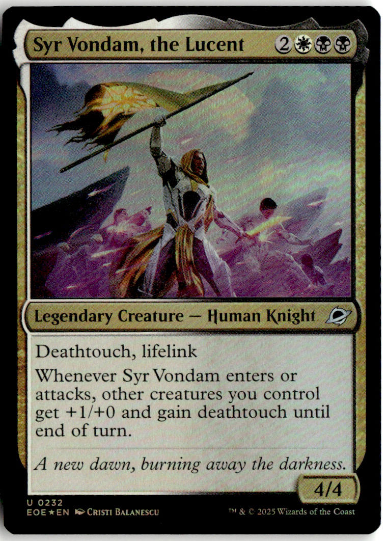 Syr Vondam, the Lucent - Edge of Eternities #232 - Near Mint - Holofoil