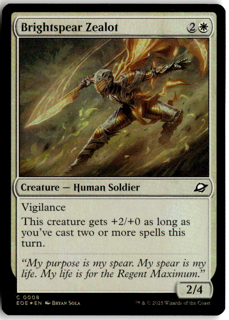 Brightspear Zealot - Edge of Eternities #8 - Near Mint - Holofoil