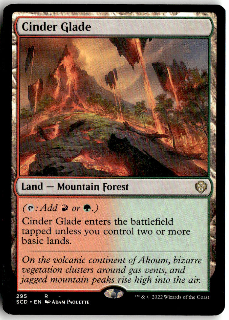 Cinder Glade - Starter Commander Decks #295 - Near Mint - Normal