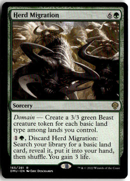 Herd Migration - Dominaria United #165 - Near Mint - Normal
