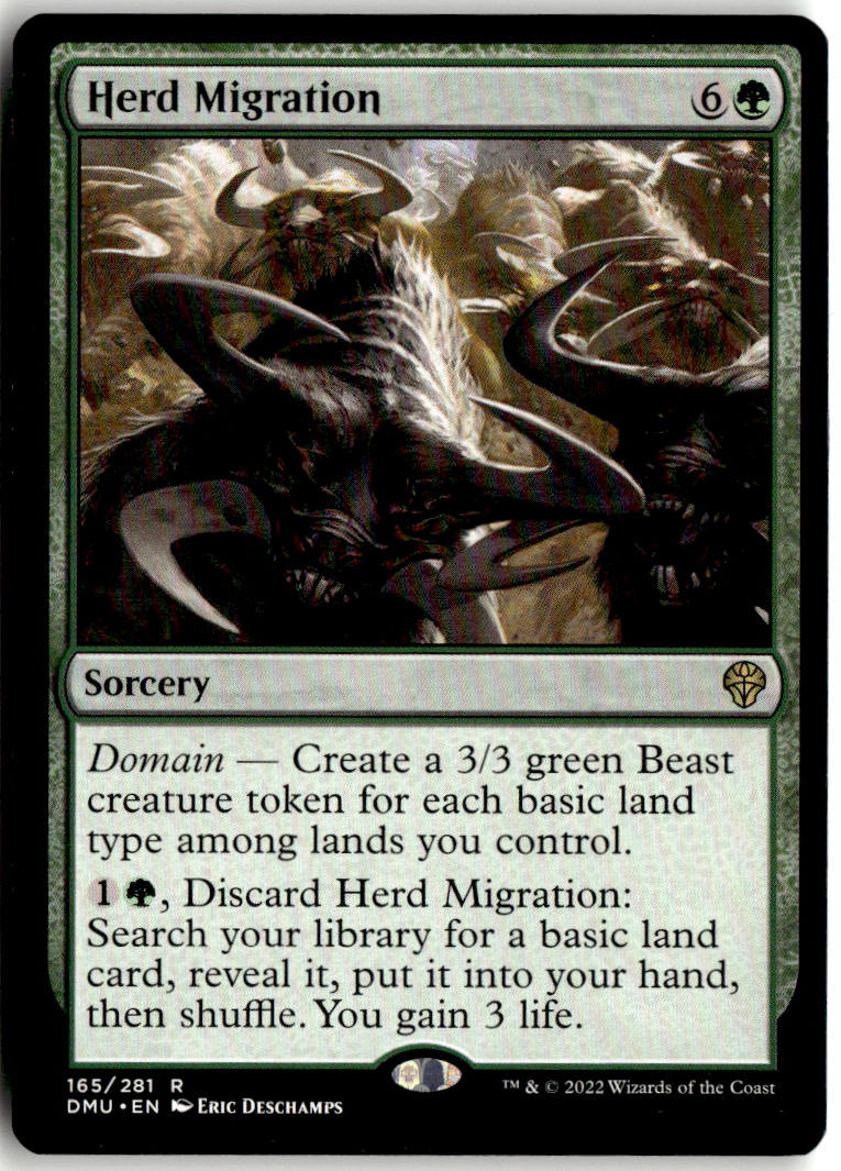 Herd Migration - Dominaria United #165 - Near Mint - Normal