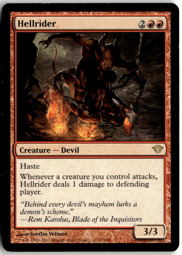 Hellrider - Dark Ascension #93 - Near Mint - Normal