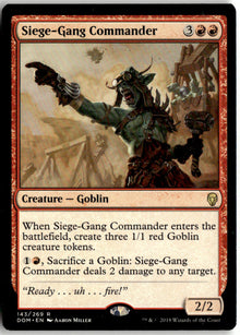 Siege-Gang Commander - Dominaria #143 - Near Mint - Normal