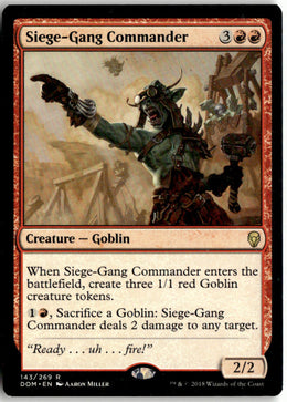 Siege-Gang Commander - Dominaria #143 - Near Mint - Normal
