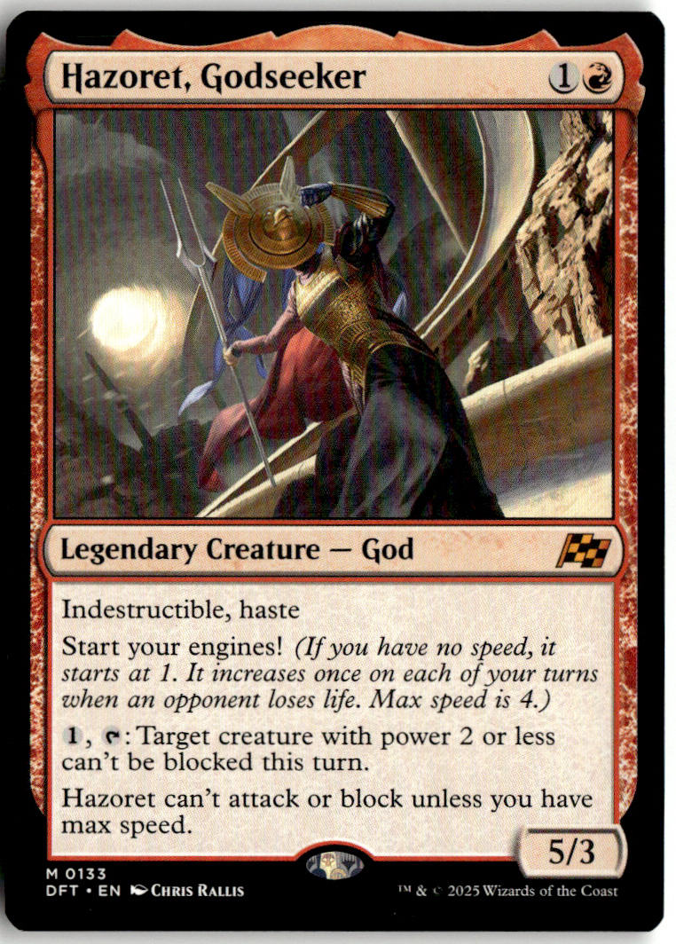 Hazoret, Godseeker - Aetherdrift #133 - Near Mint - Normal