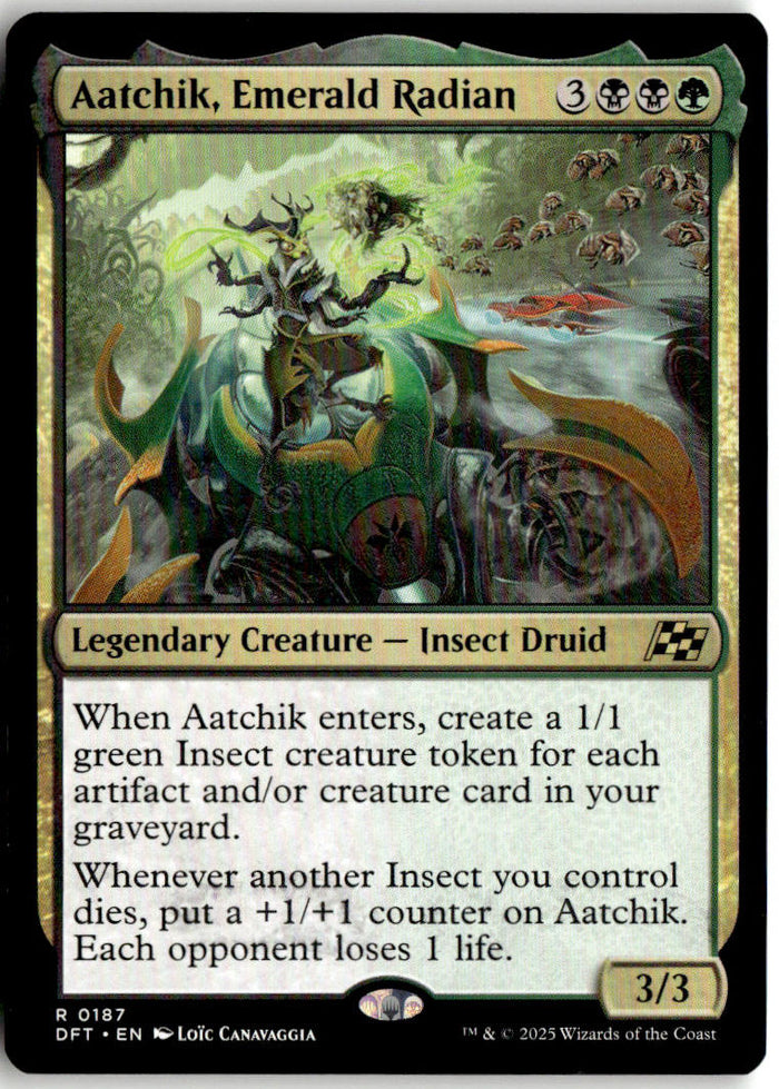 Aatchik, Emerald Radian - Aetherdrift #187 - Near Mint - Normal