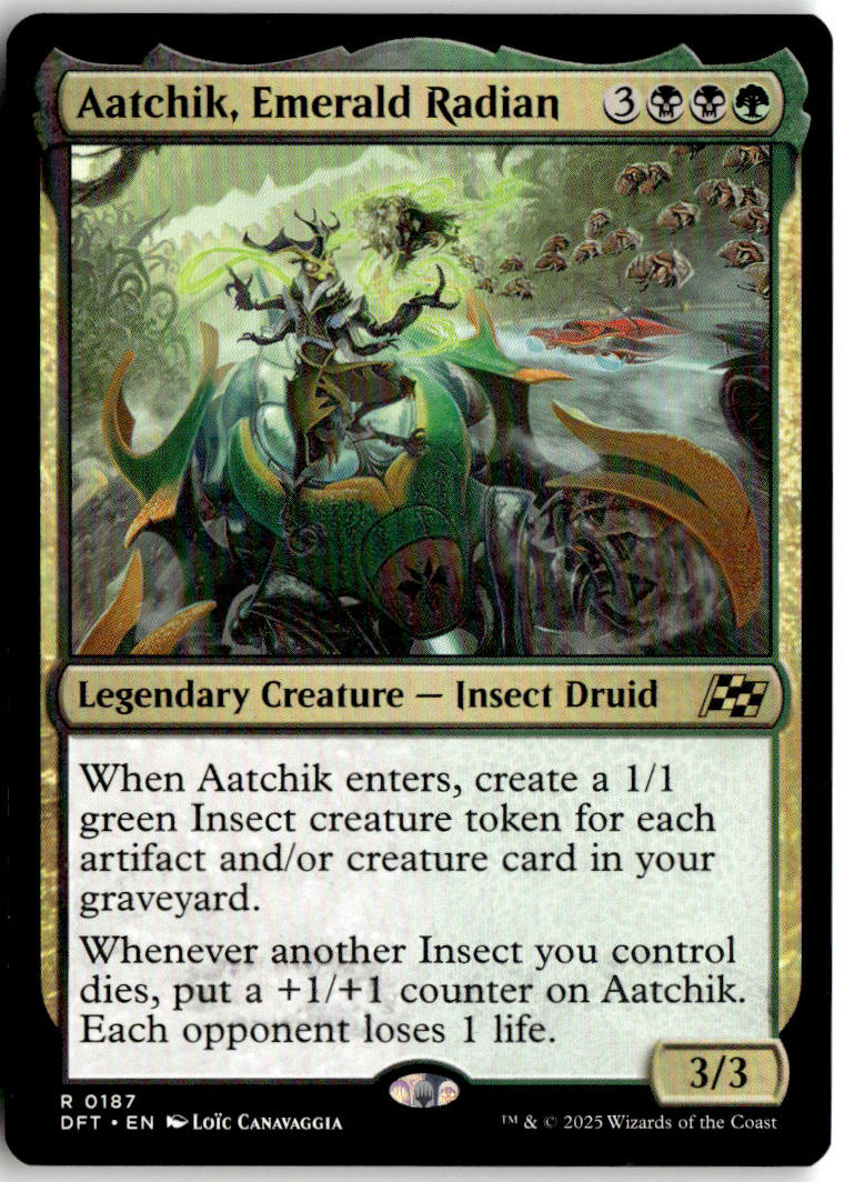 Aatchik, Emerald Radian - Aetherdrift #187 - Near Mint - Normal