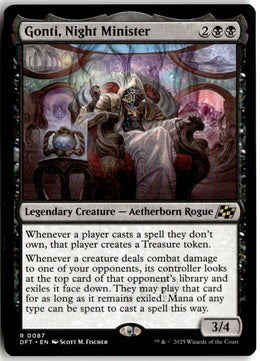 Gonti, Night Minister - Aetherdrift #87 - Near Mint - Normal