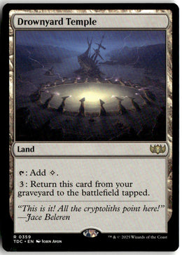 Drownyard Temple - Tarkir: Dragonstorm Commander #359 - Near Mint - Normal