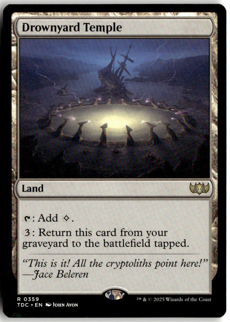 Drownyard Temple - Tarkir: Dragonstorm Commander #359 - Near Mint - Normal