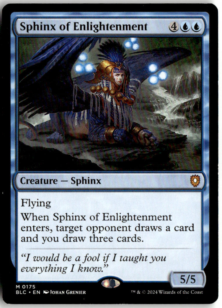 Sphinx of Enlightenment - Bloomburrow Commander #175 - Near Mint - Normal