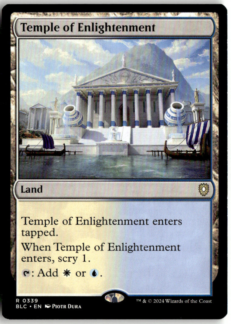 Temple of Enlightenment - Bloomburrow Commander #339 - Near Mint - Normal