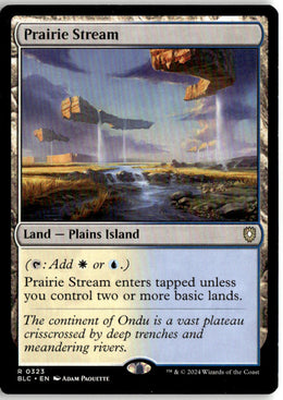 Prairie Stream - Bloomburrow Commander #323 - Near Mint - Normal