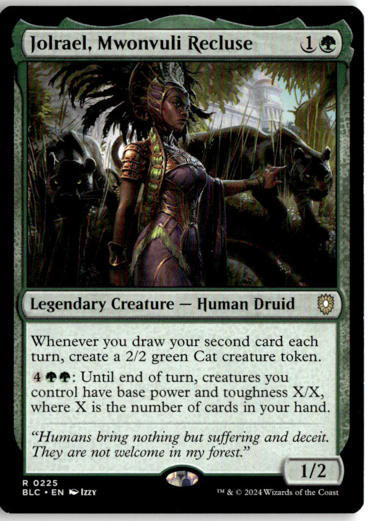Jolrael, Mwonvuli Recluse - Bloomburrow Commander #225 - Near Mint - Normal