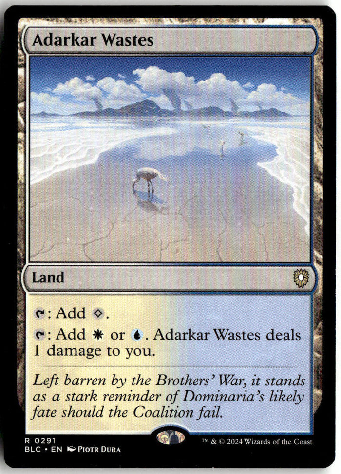 Adarkar Wastes - Bloomburrow Commander #291 - Near Mint - Normal