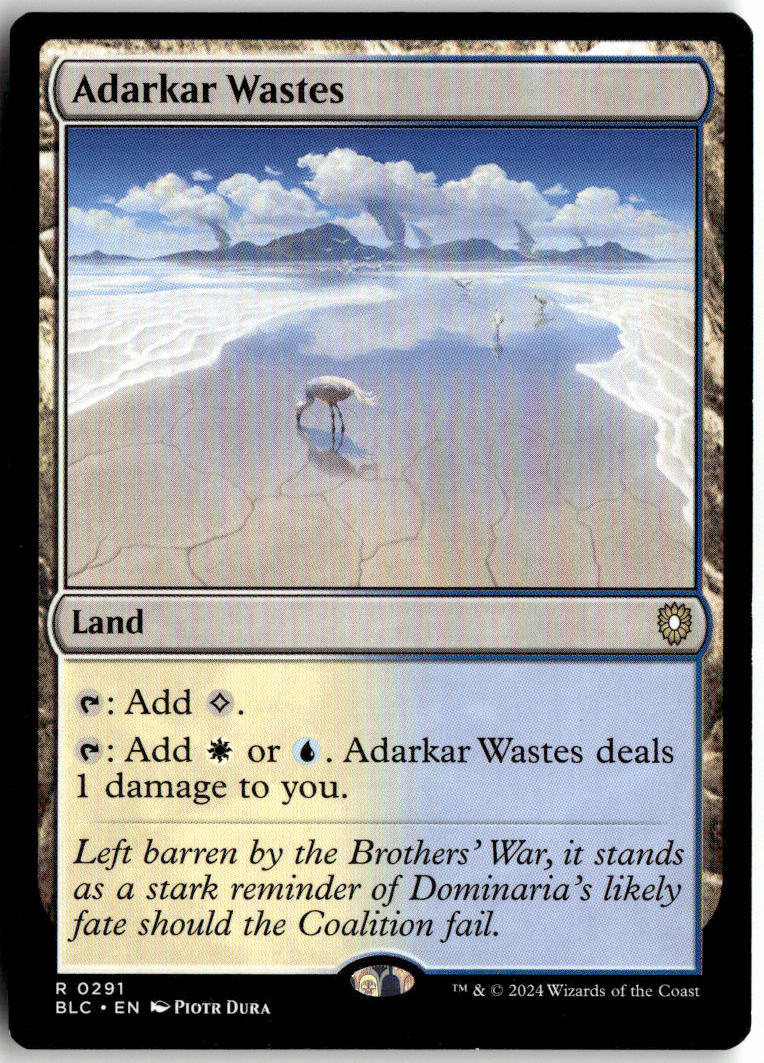 Adarkar Wastes - Bloomburrow Commander #291 - Near Mint - Normal