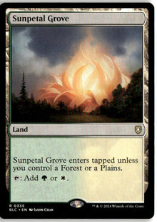 Sunpetal Grove - Bloomburrow Commander #335 - Near Mint - Normal