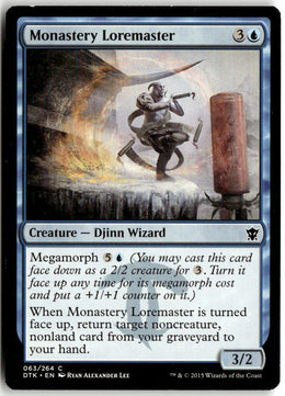 Monastery Loremaster - Dragons of Tarkir #63 - Near Mint - Normal