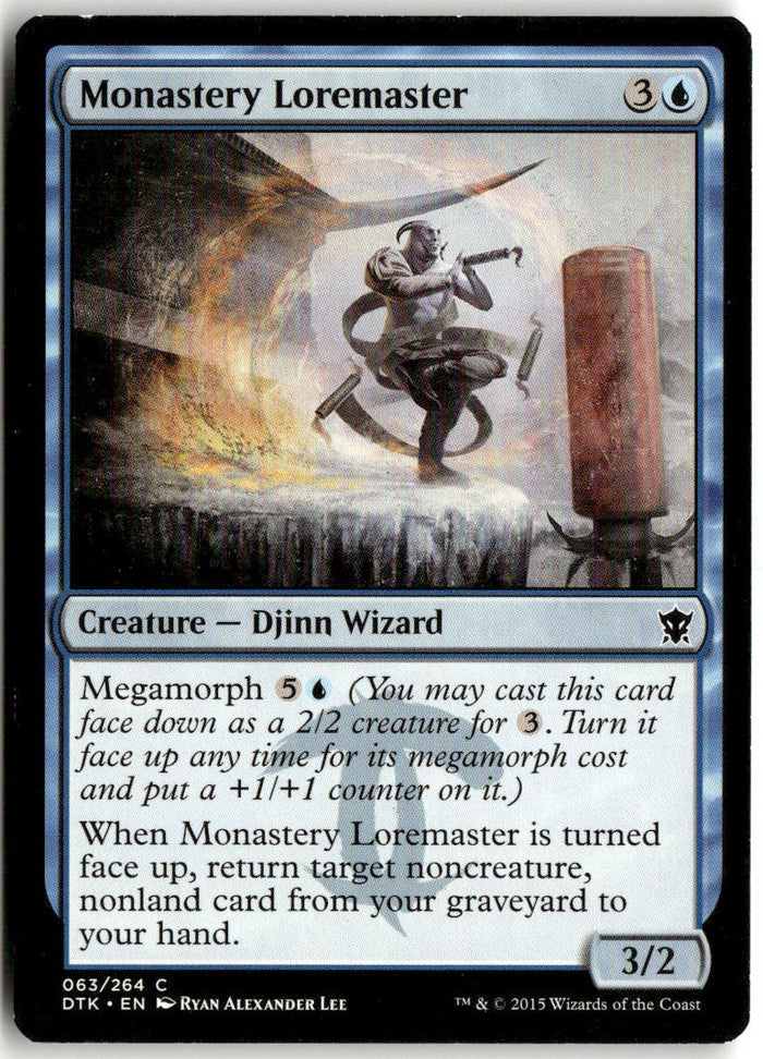 Monastery Loremaster - Dragons of Tarkir #63 - Near Mint - Normal