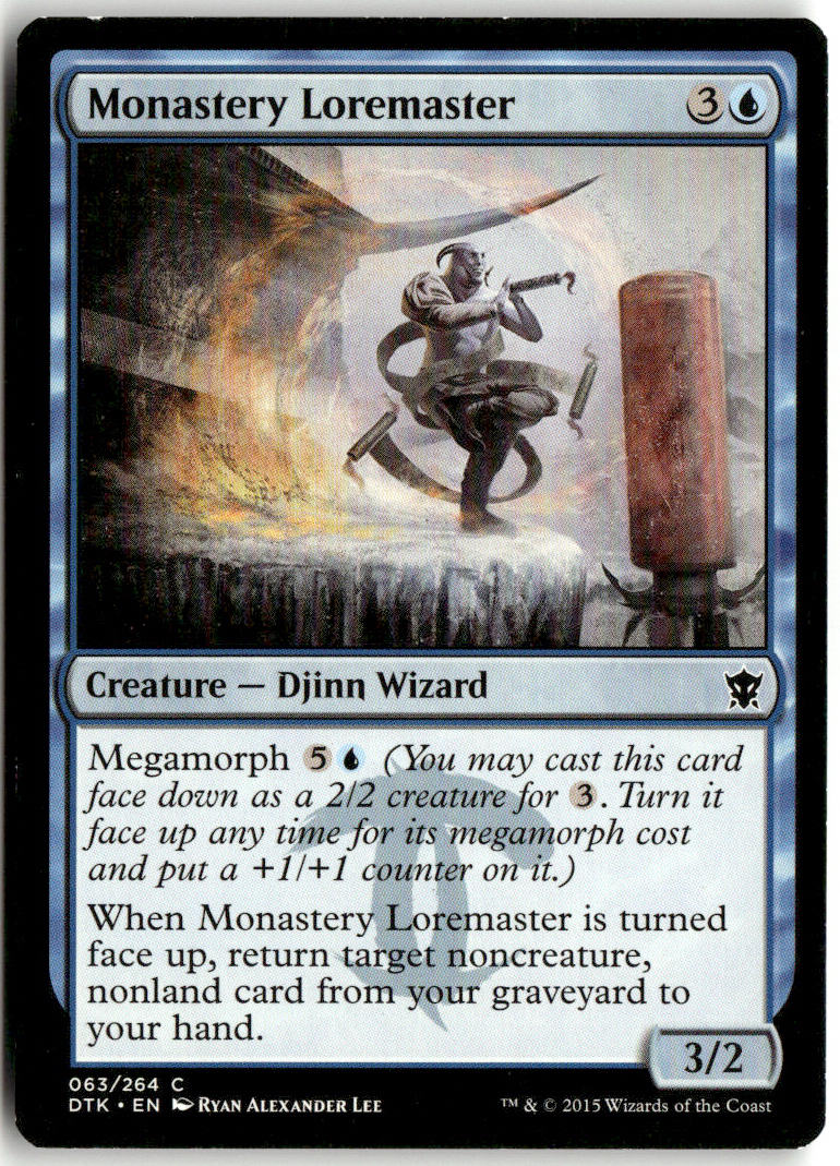 Monastery Loremaster - Dragons of Tarkir #63 - Near Mint - Normal