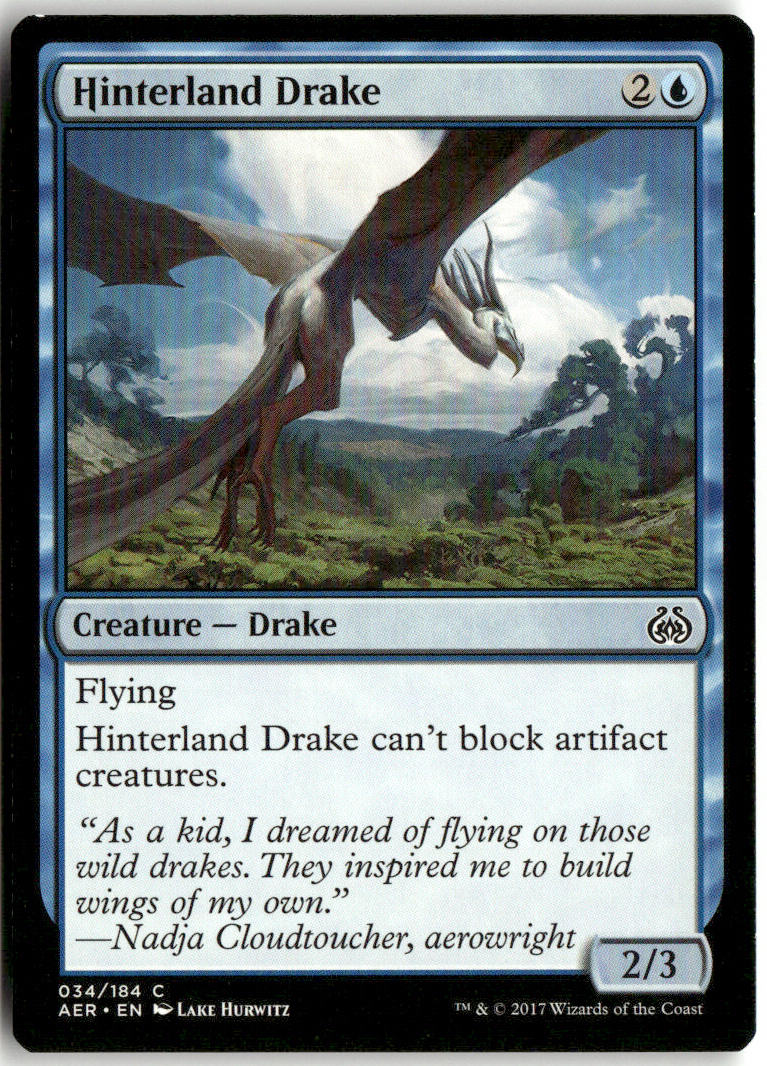Hinterland Drake - Aether Revolt #34 - Near Mint - Normal