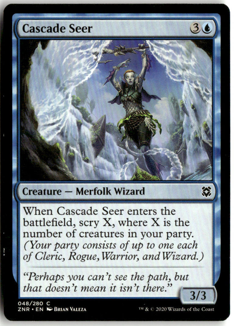Cascade Seer - Zendikar Rising #48 - Near Mint - Normal