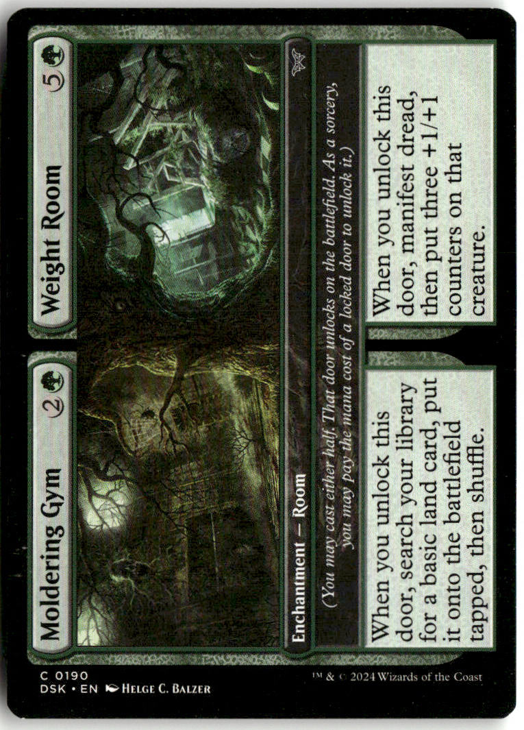 Moldering Gym // Weight Room - Duskmourn: House of Horror #190 - Near Mint - Normal