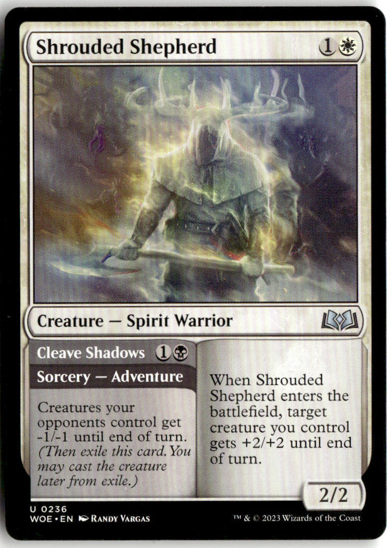 Shrouded Shepherd // Cleave Shadows - Wilds of Eldraine #236 - Near Mint - Normal