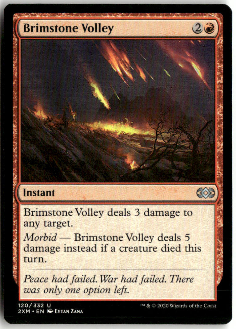 Brimstone Volley - Double Masters #120 - Near Mint - Normal