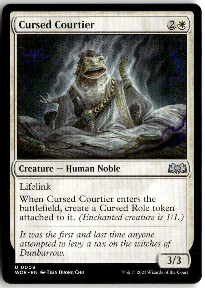Cursed Courtier - Wilds of Eldraine #9 - Near Mint - Normal