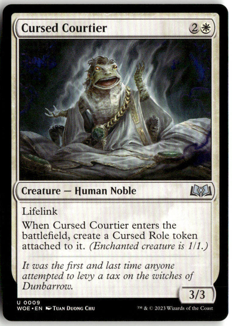 Cursed Courtier - Wilds of Eldraine #9 - Near Mint - Normal