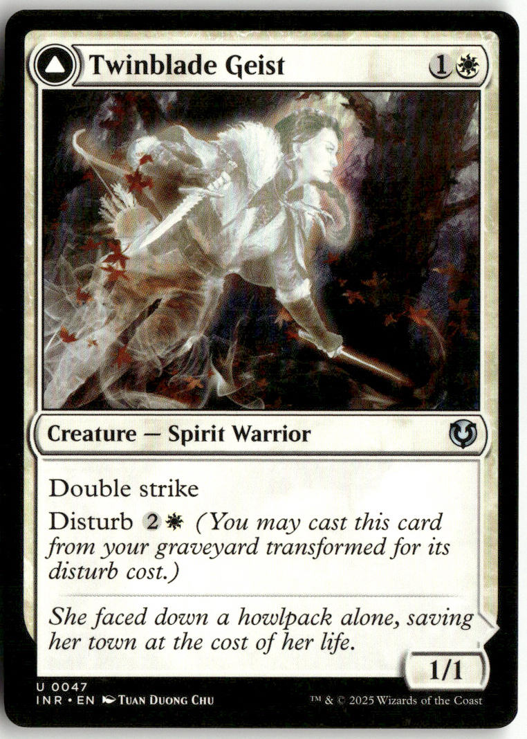Twinblade Geist // Twinblade Invocation - Innistrad Remastered #47 - Near Mint - Normal