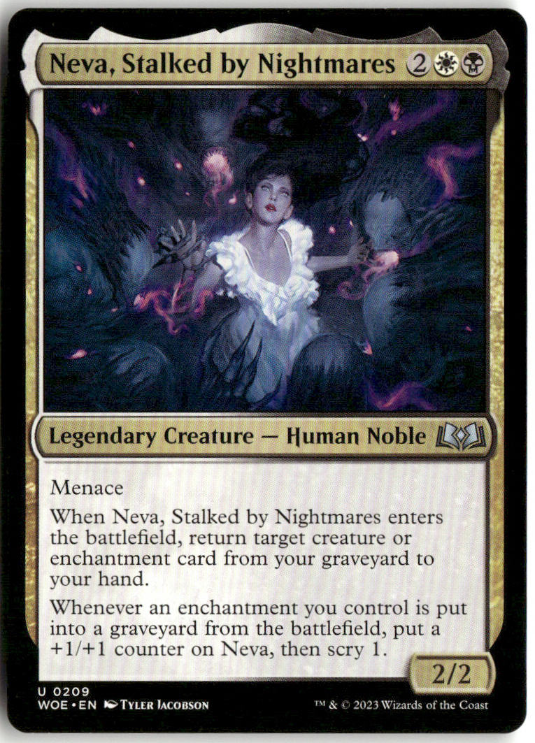 Neva, Stalked by Nightmares - Wilds of Eldraine #209 - Near Mint - Normal