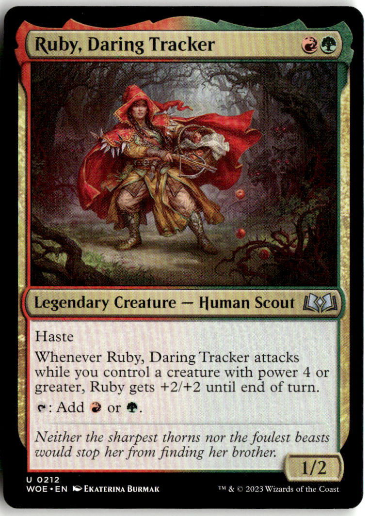 Ruby, Daring Tracker - Wilds of Eldraine #212 - Near Mint - Normal
