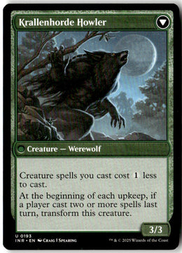 Duskwatch Recruiter // Krallenhorde Howler - Innistrad Remastered #193 - Near Mint - Normal