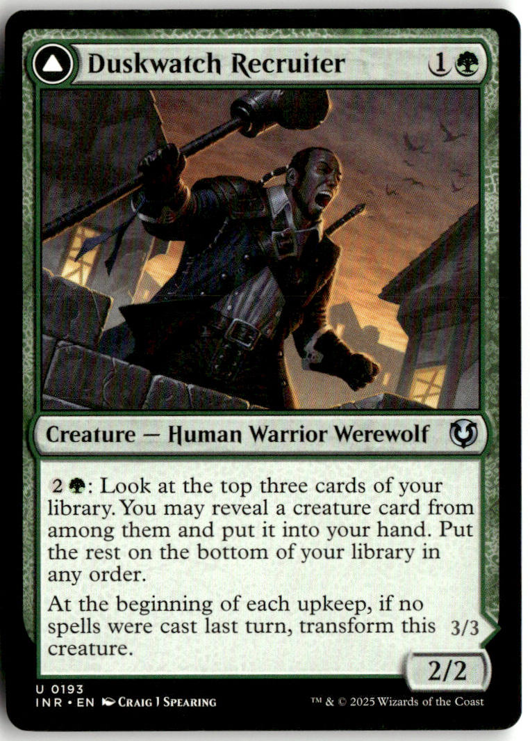 Duskwatch Recruiter // Krallenhorde Howler - Innistrad Remastered #193 - Near Mint - Normal