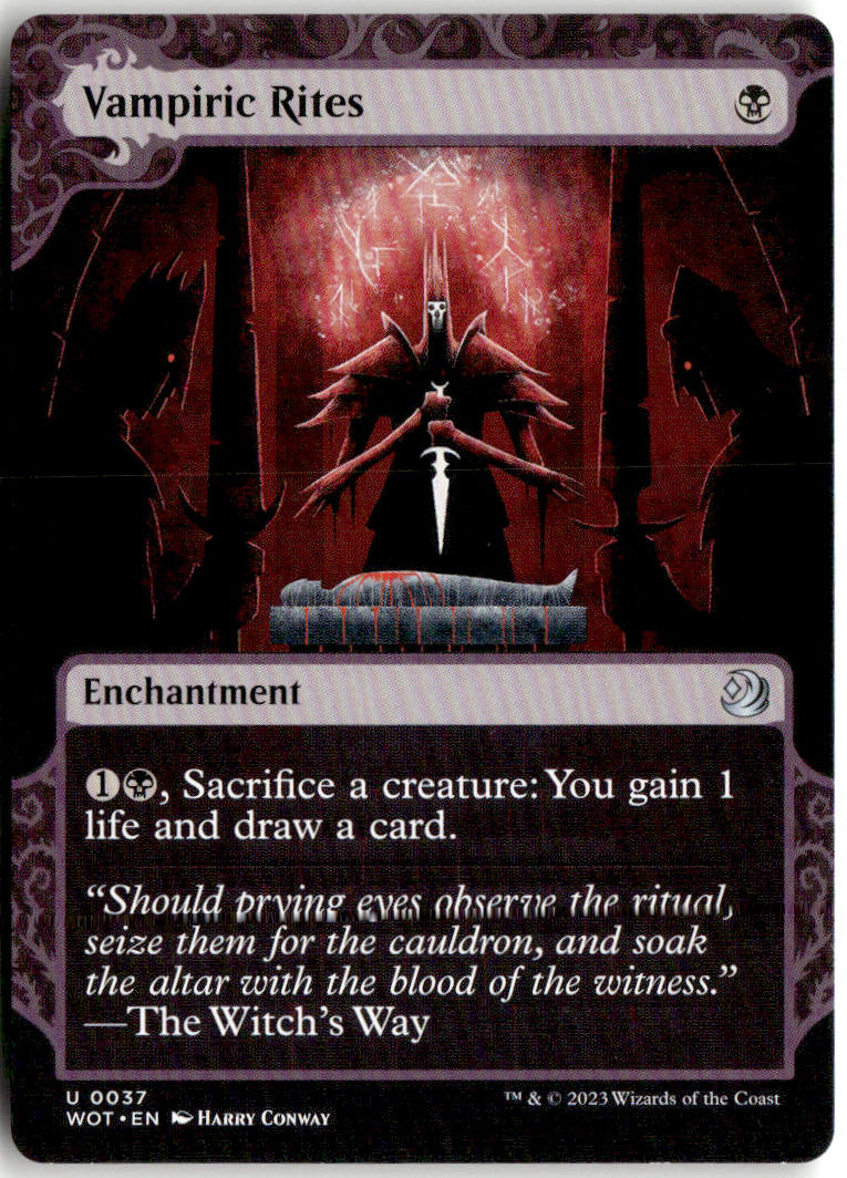Vampiric Rites - Wilds of Eldraine: Enchanting Tales #37 - Near Mint - Normal