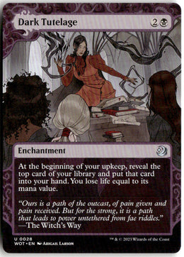 Dark Tutelage - Wilds of Eldraine: Enchanting Tales #28 - Near Mint - Normal