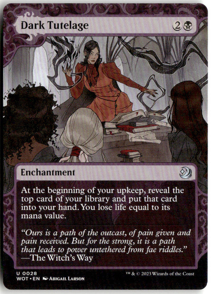 Dark Tutelage - Wilds of Eldraine: Enchanting Tales #28 - Near Mint - Normal