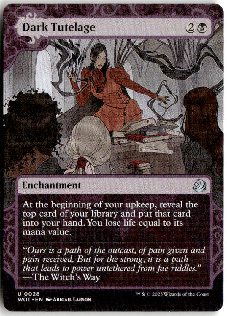 Dark Tutelage - Wilds of Eldraine: Enchanting Tales #28 - Near Mint - Normal