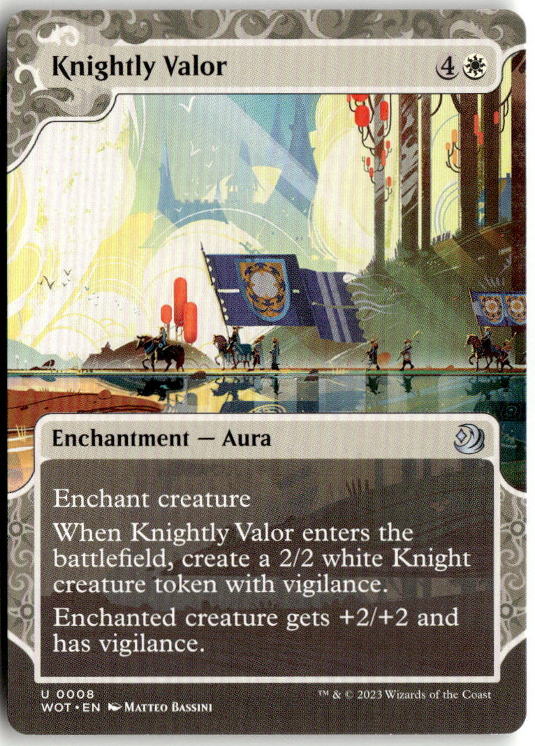 Knightly Valor - Wilds of Eldraine: Enchanting Tales #8 - Near Mint - Normal