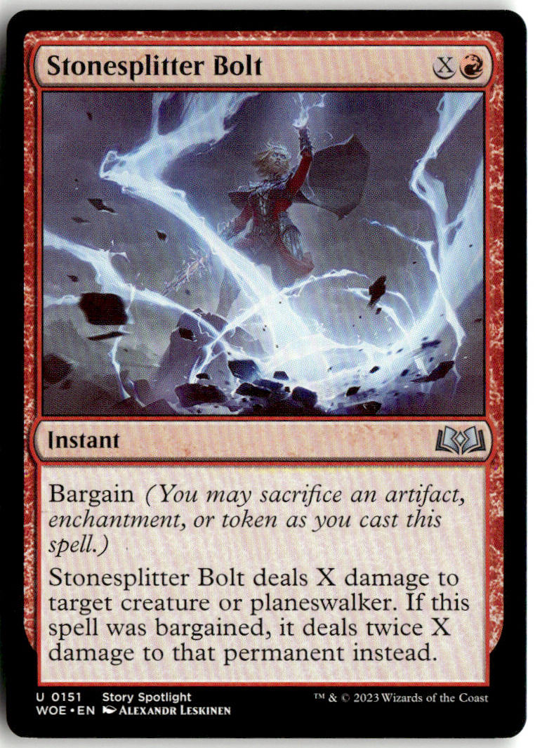 Stonesplitter Bolt - Wilds of Eldraine #151 - Near Mint - Normal