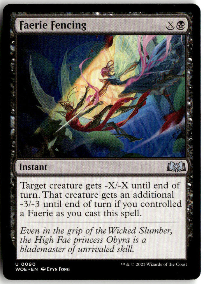 Faerie Fencing - Wilds of Eldraine #90 - Near Mint - Normal