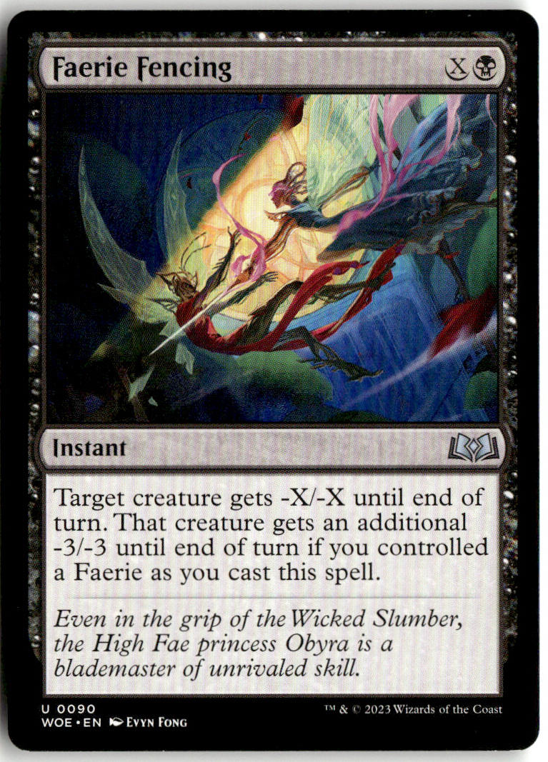 Faerie Fencing - Wilds of Eldraine #90 - Near Mint - Normal