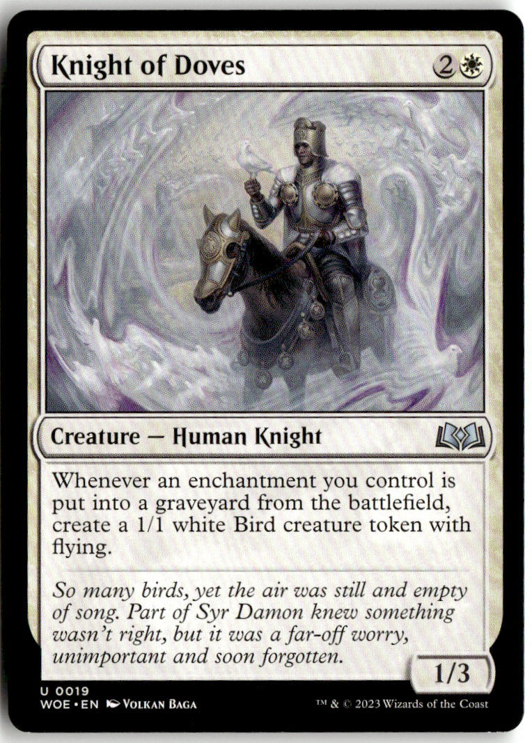 Knight of Doves - Wilds of Eldraine #19 - Near Mint - Normal