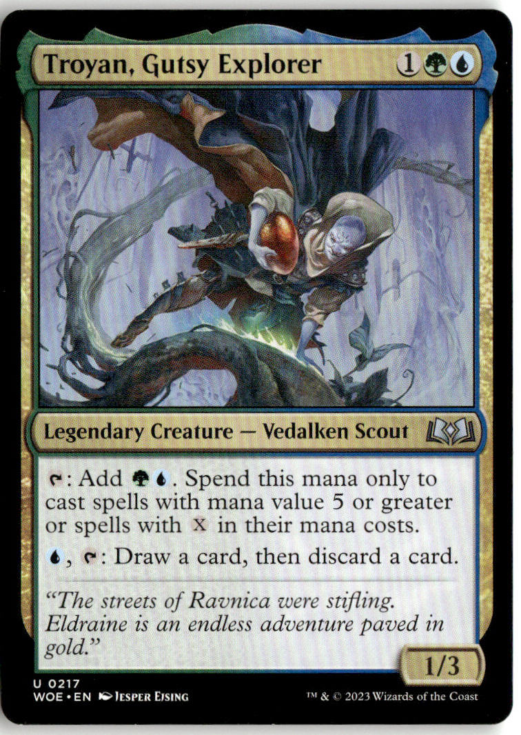 Troyan, Gutsy Explorer - Wilds of Eldraine #217 - Near Mint - Normal