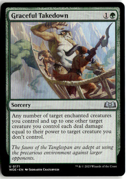 Graceful Takedown - Wilds of Eldraine #171 - Near Mint - Normal